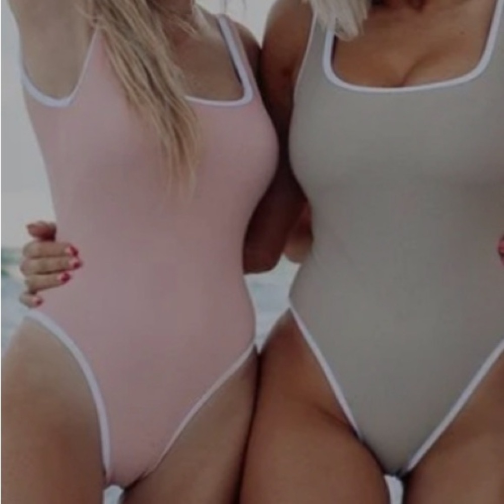 LainSnow Ribbed‎ One Piece Bathing Suit